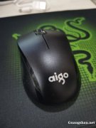 闲置爱国者无线鼠标一只带接收器送电池